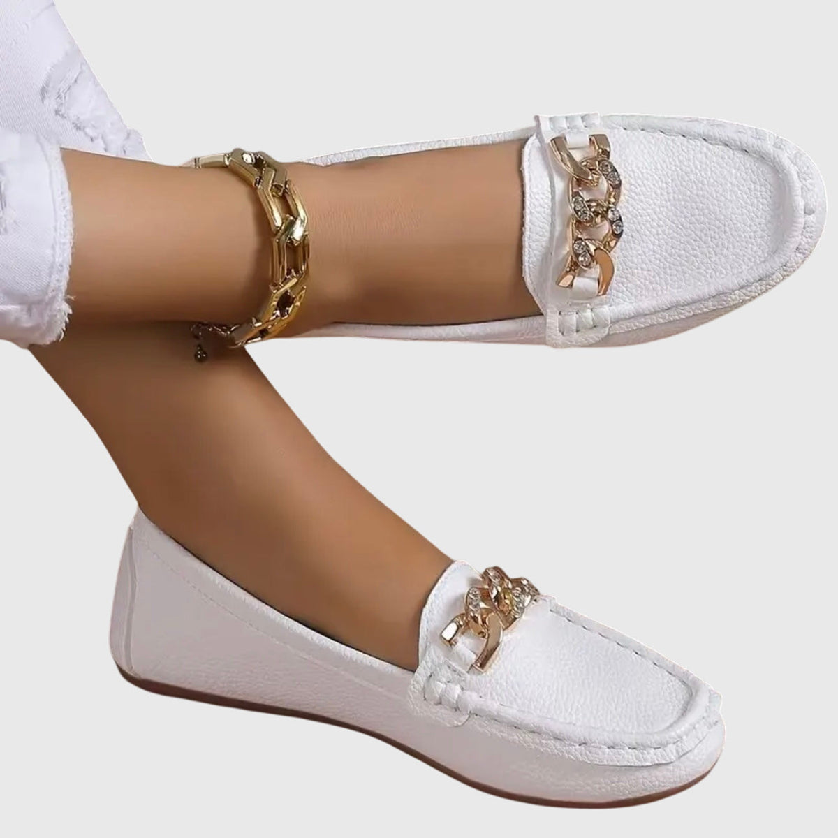 Eden - Flat Diamond Loafers