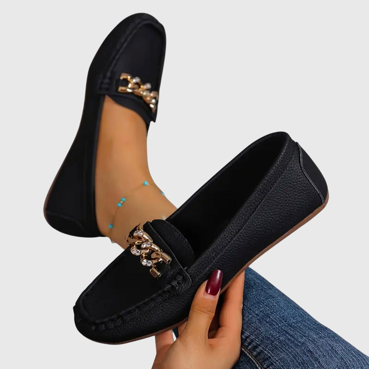 Eden - Flat Diamond Loafers
