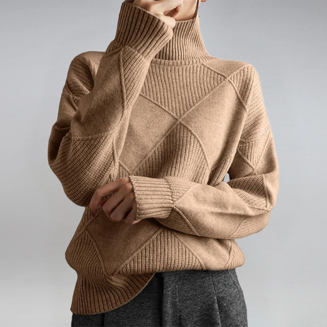 Lauren - Luxe Woolblend Turtleneck Sweater