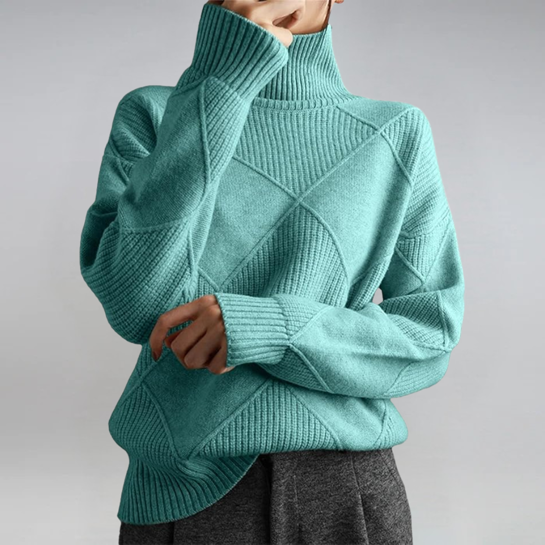 Lauren - Luxe Woolblend Turtleneck Sweater