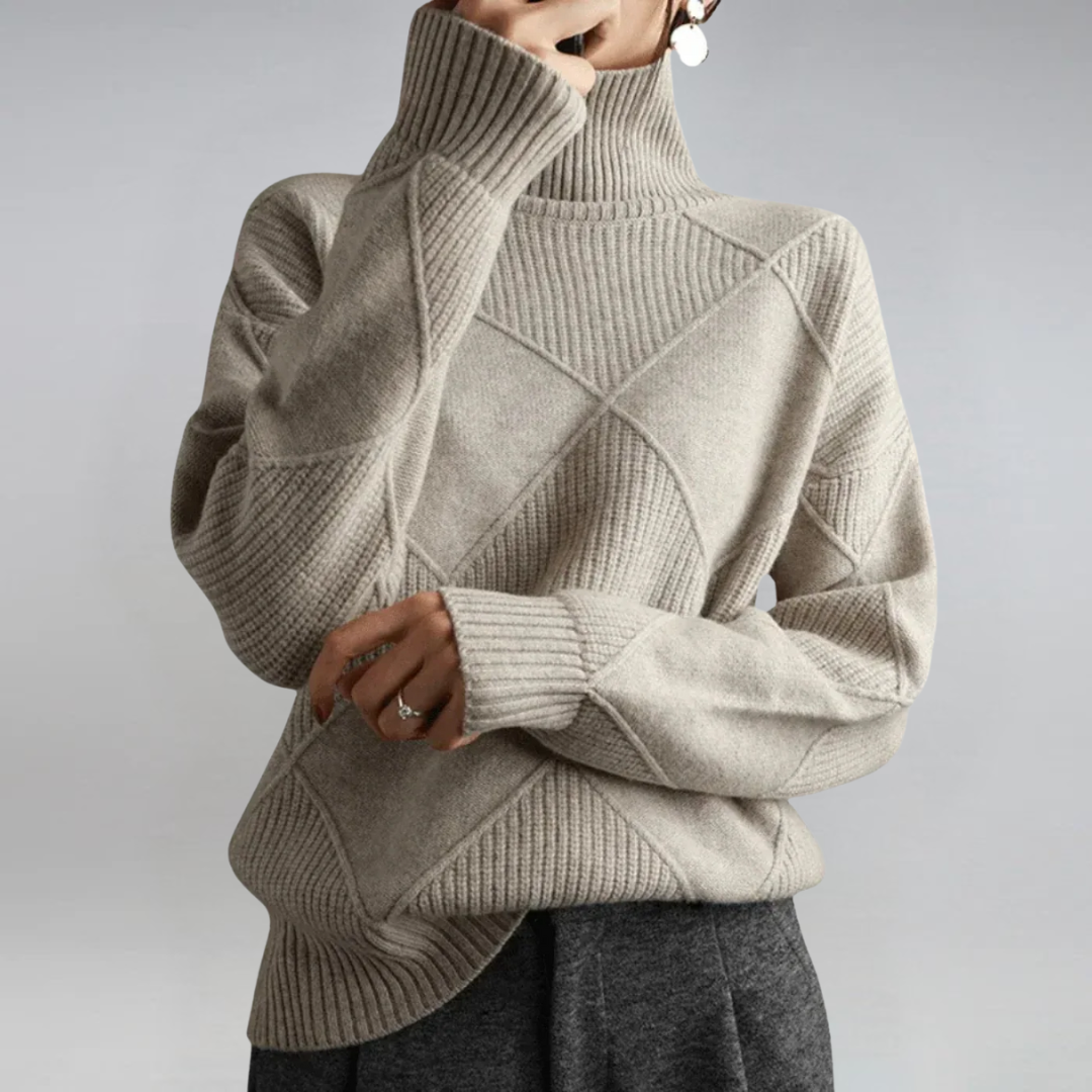 Lauren - Luxe Woolblend Turtleneck Sweater