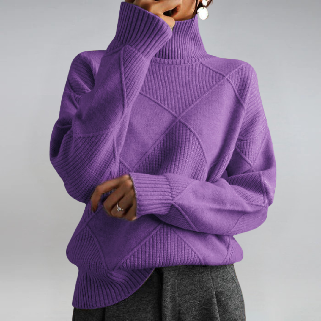 Lauren - Luxe Woolblend Turtleneck Sweater