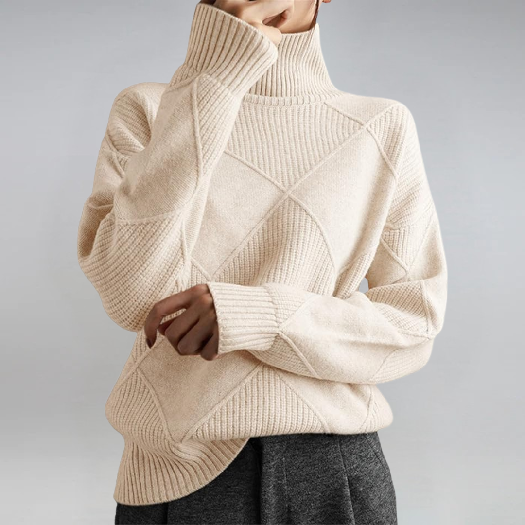 Lauren - Luxe Woolblend Turtleneck Sweater