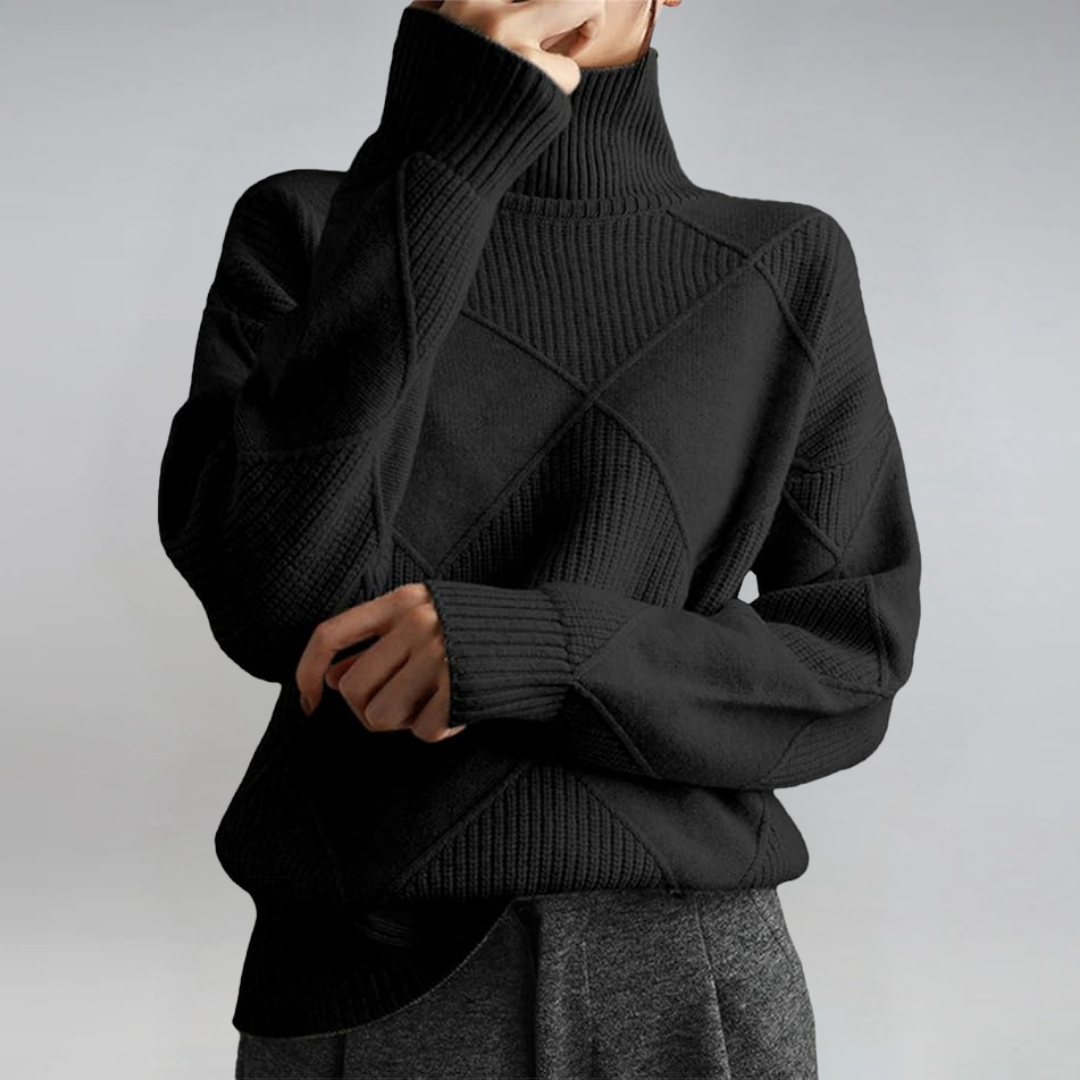 Lauren - Luxe Woolblend Turtleneck Sweater