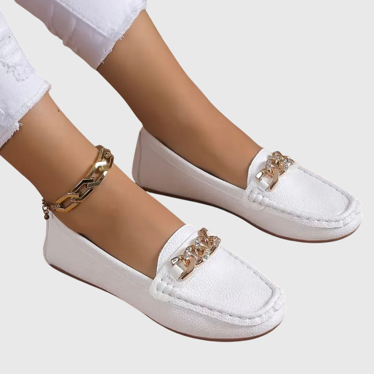 Eden - Flat Diamond Loafers