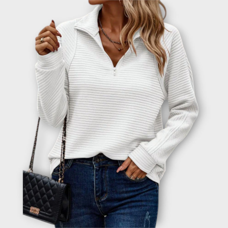 Romena - Collar Zip Sweater