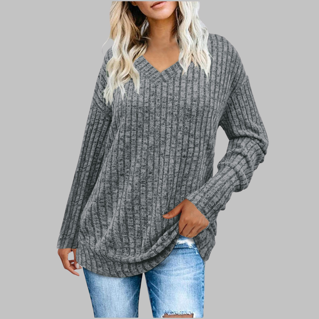 Vera - V-Neck Long Sleeve Top