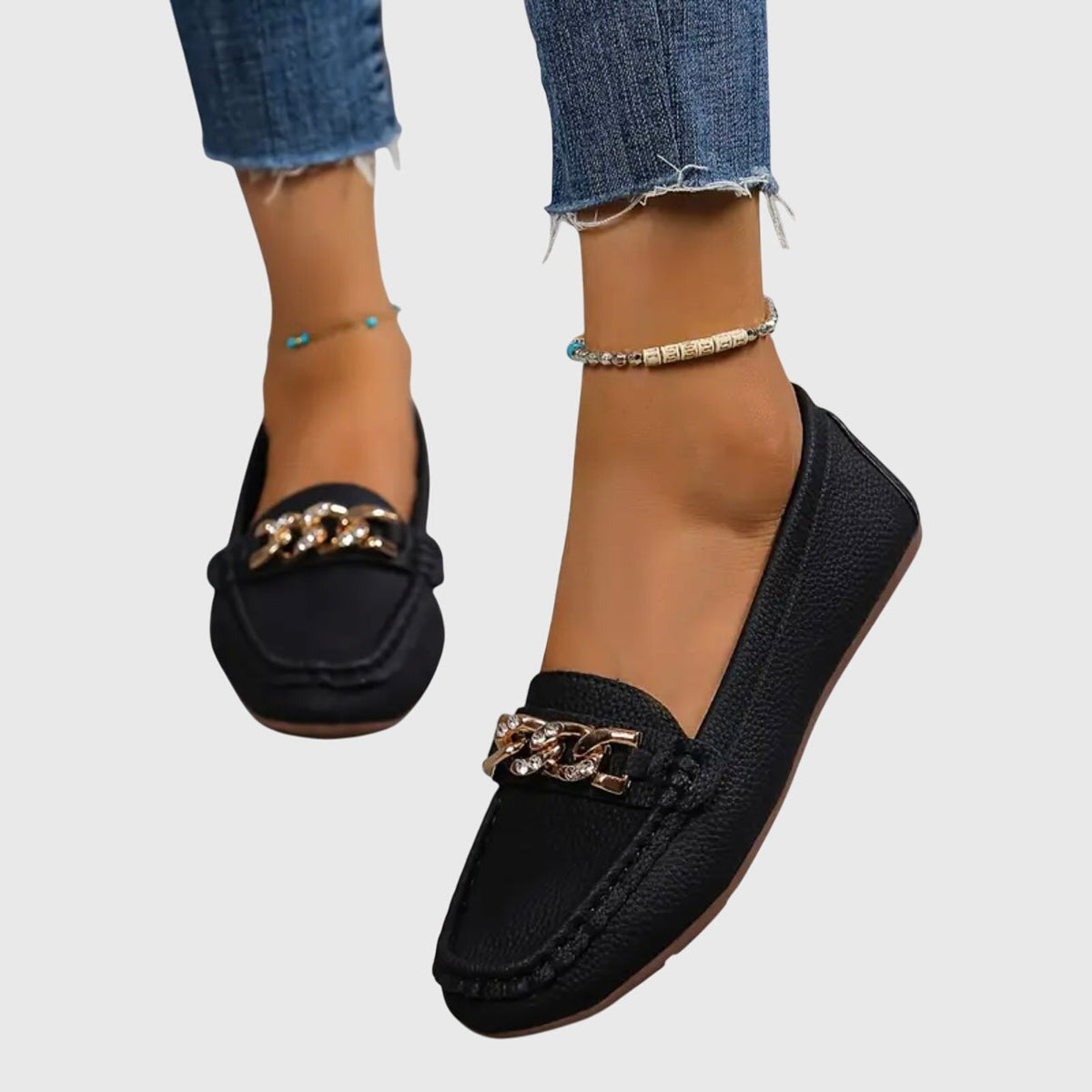 Eden - Flat Diamond Loafers