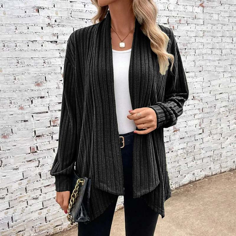 Sophia - Striped Collar Cardigan