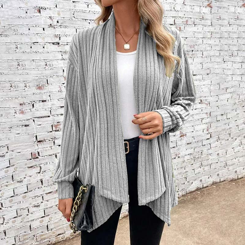 Sophia - Striped Collar Cardigan