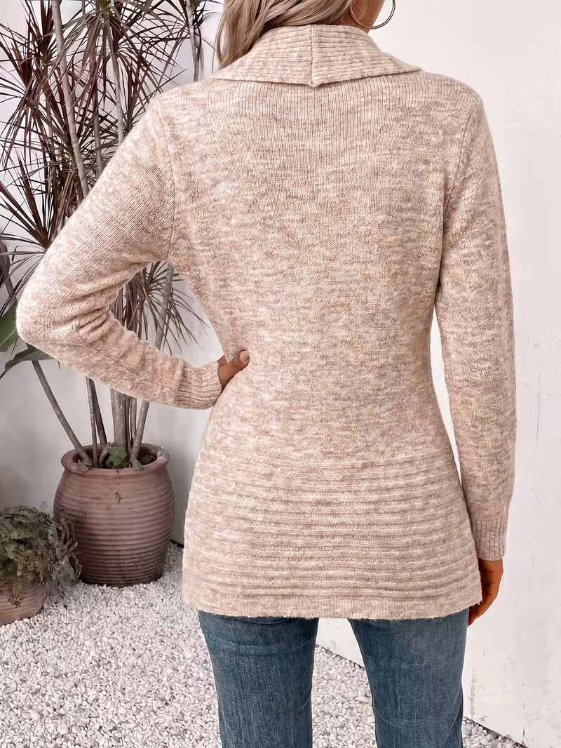 Cleo - Double-Breasted Wool Belted Cardigan