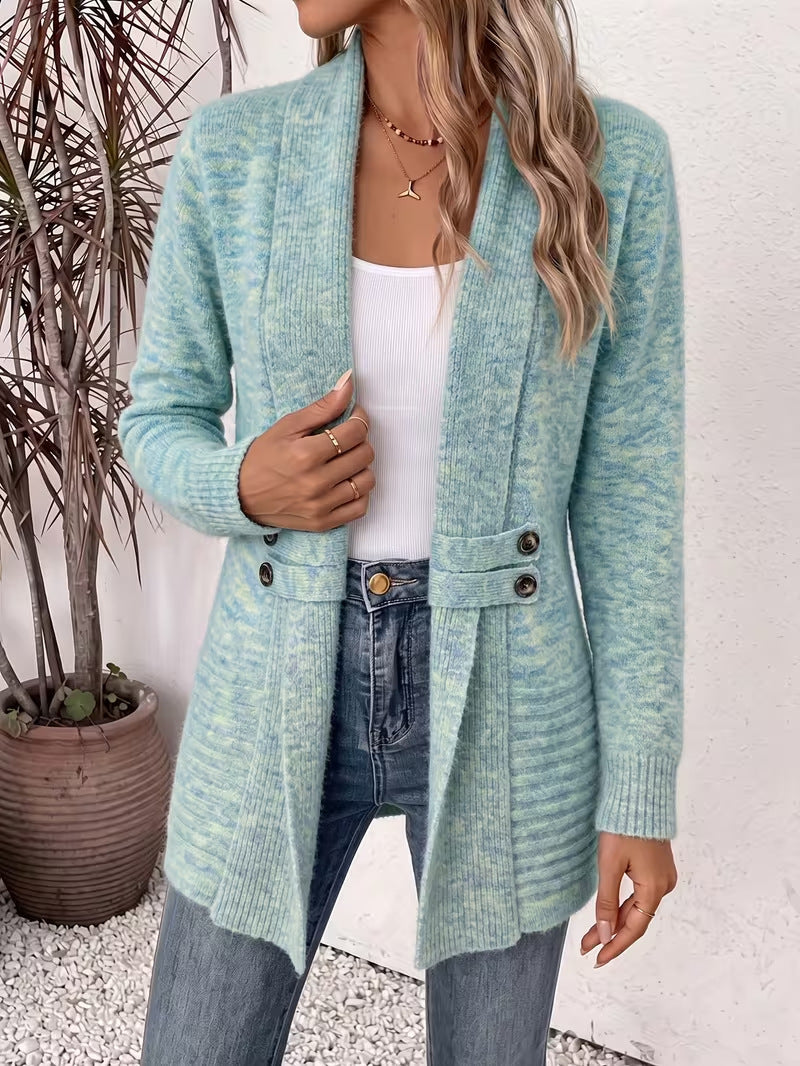 Cleo - Double-Breasted Wool Belted Cardigan