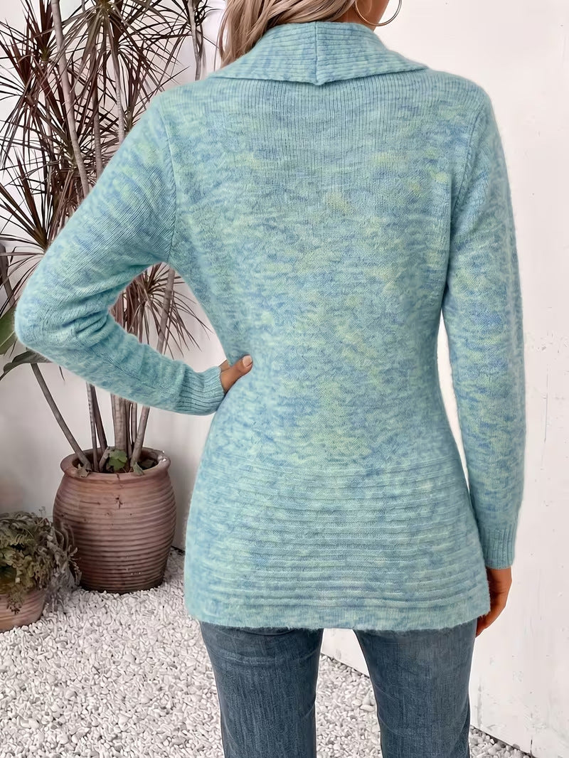 Cleo - Double-Breasted Wool Belted Cardigan