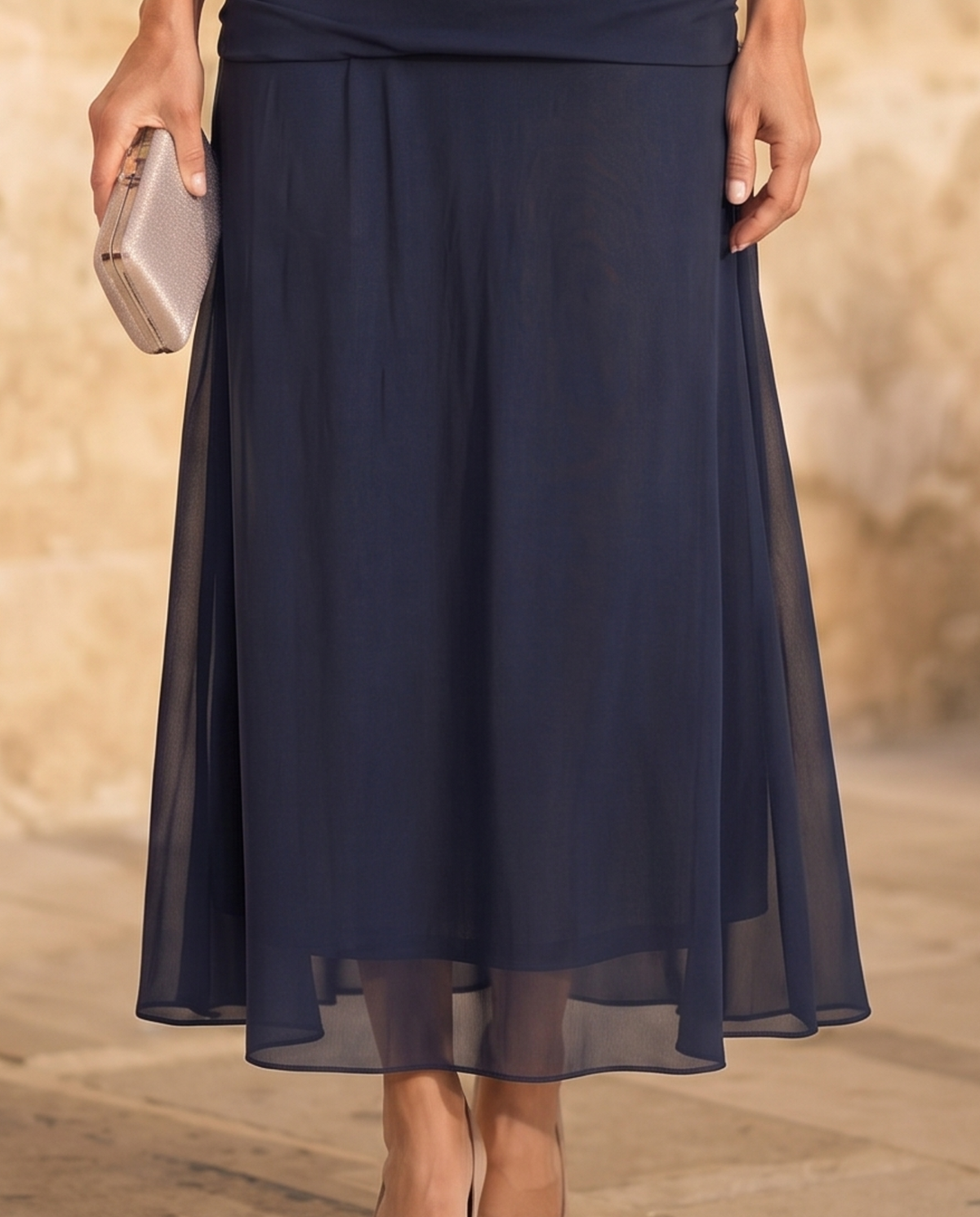 Avery - Elegant Blue Maxi Dress