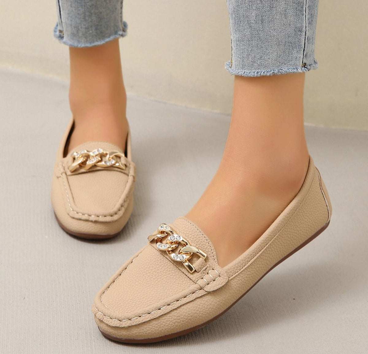 Eden - Flat Diamond Loafers