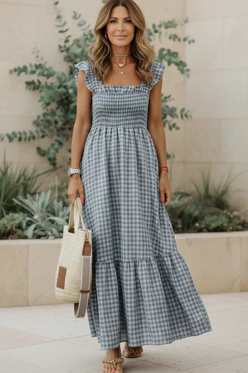 ELENA - ELEGANT RUFFLE DRESS