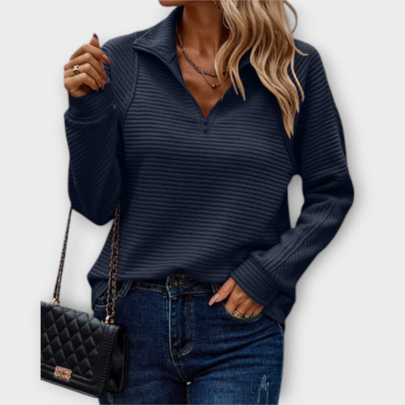Romena - Collar Zip Sweater