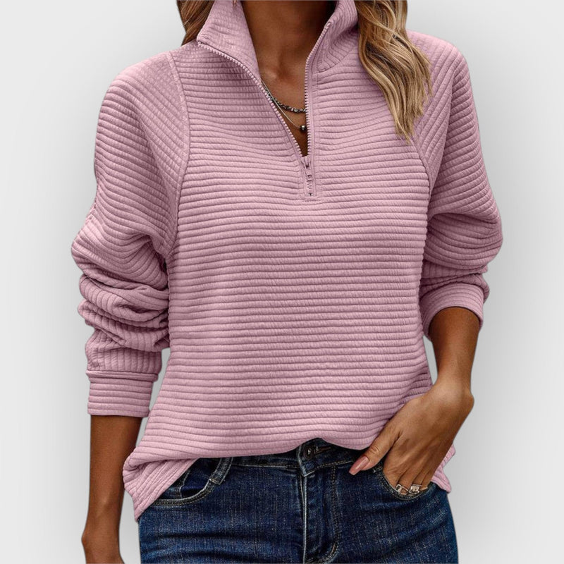 Romena - Collar Zip Sweater