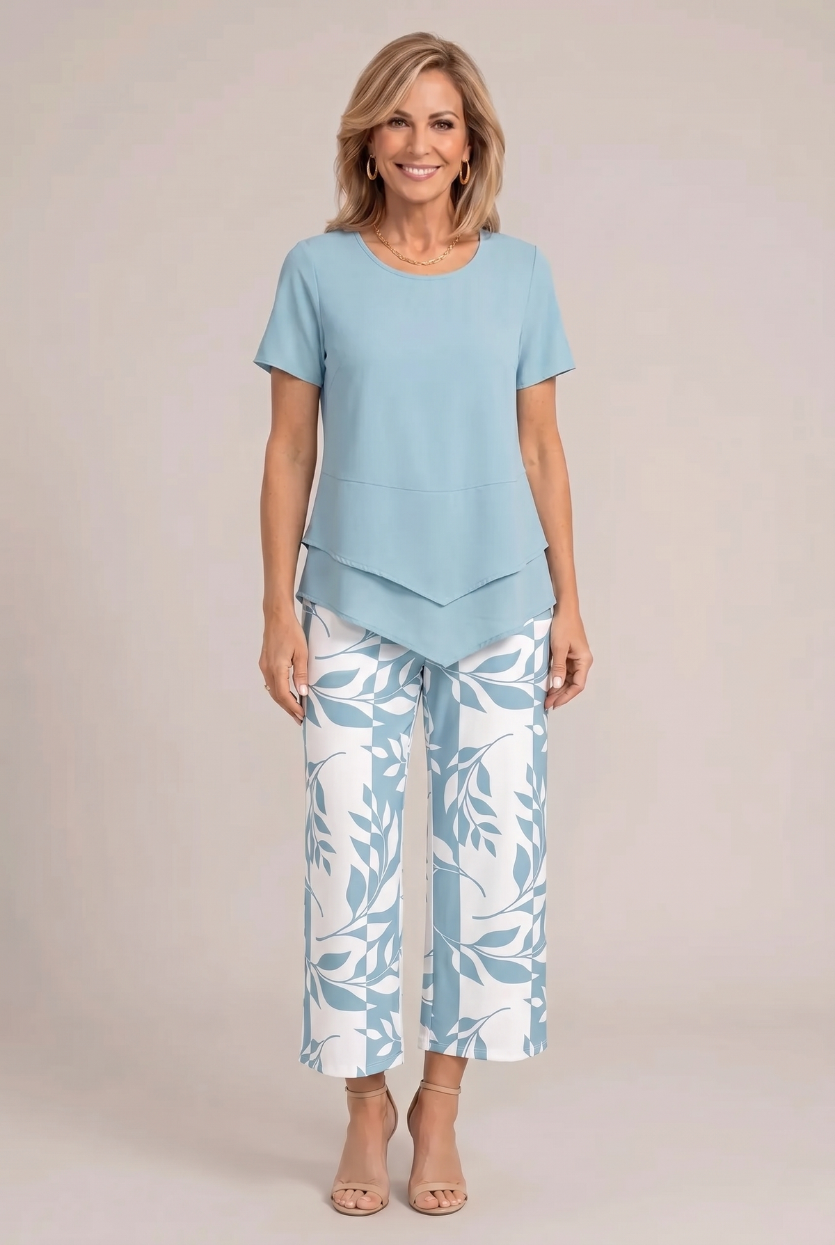 Aeryssa - Tailored Two-Piece Wide Leg Set