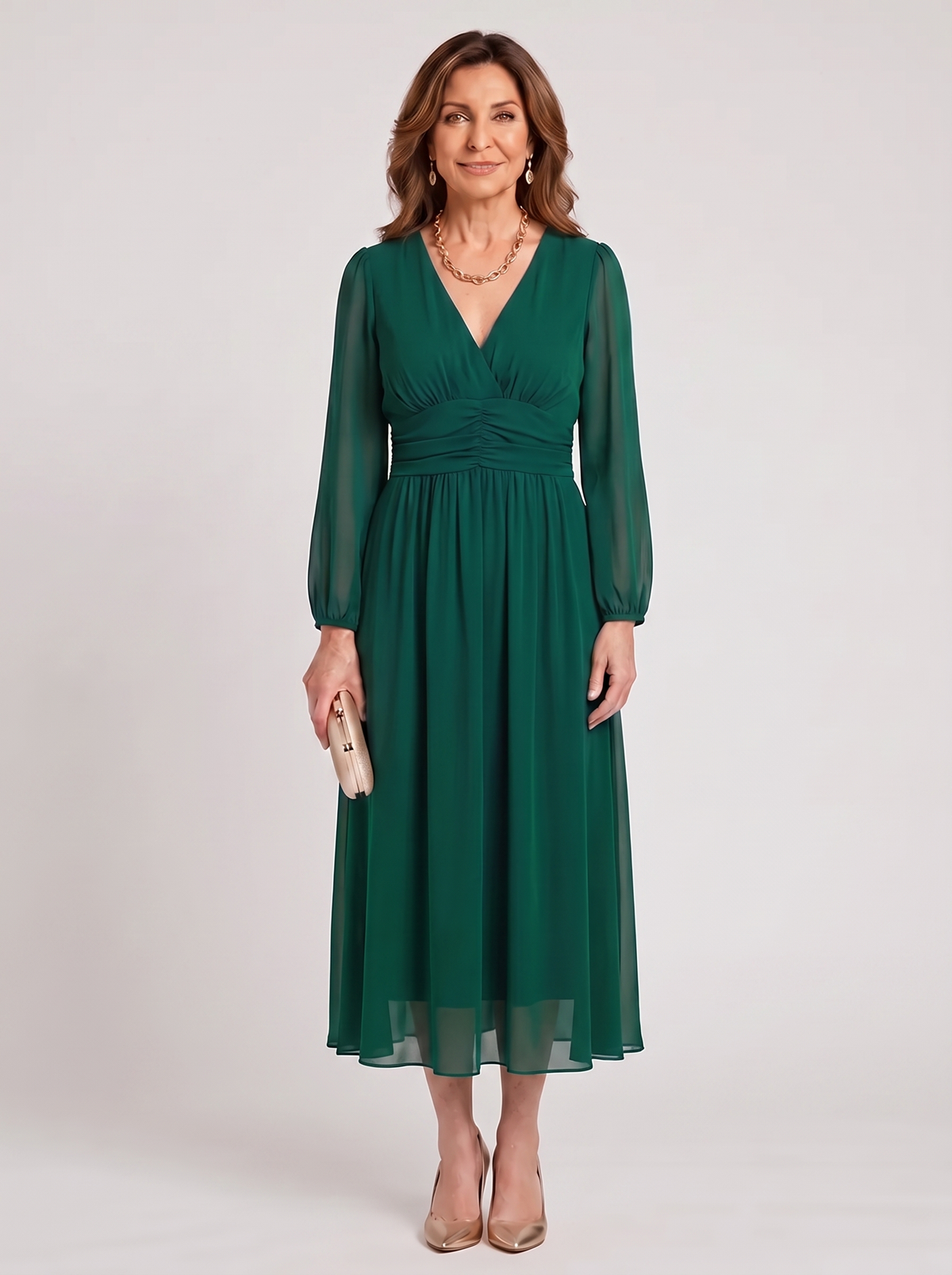 Chloe™ | Lightweight Silky Chiffon Dress
