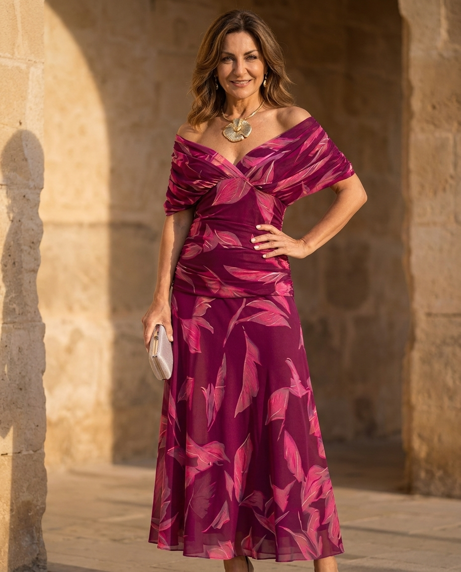 Celeste | Elegant Leaf Dress