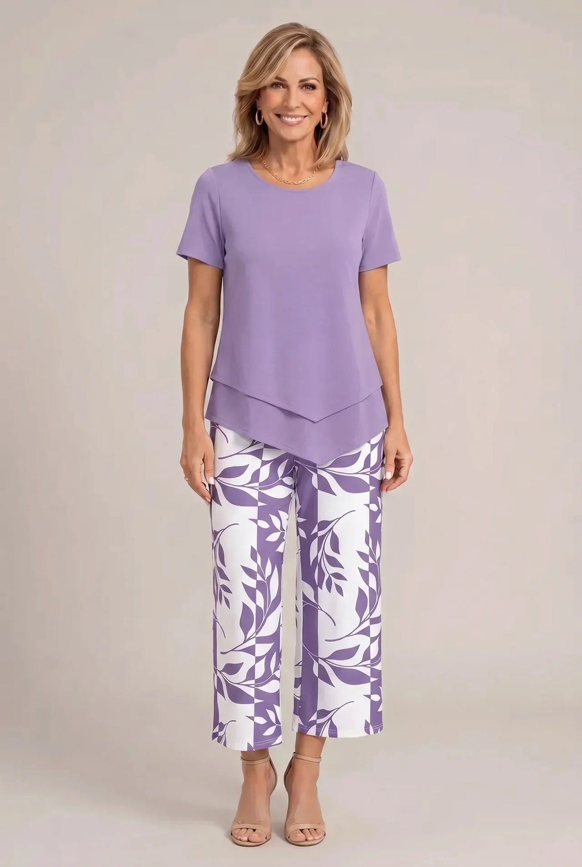 Aeryssa - Tailored Two-Piece Wide Leg Set