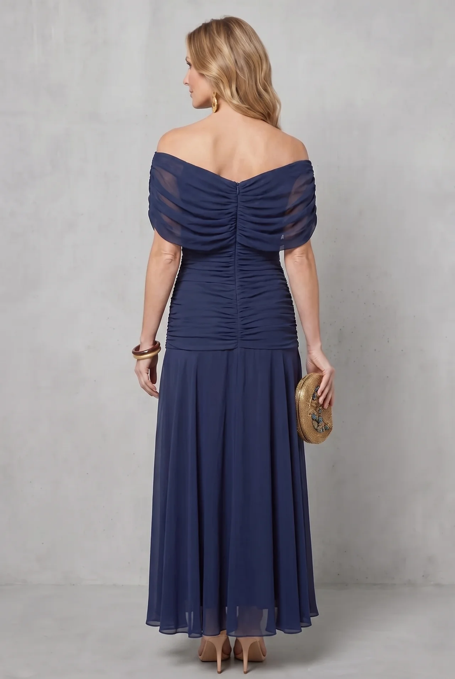Verdelisse - Draped Floral Flow Maxi Dress