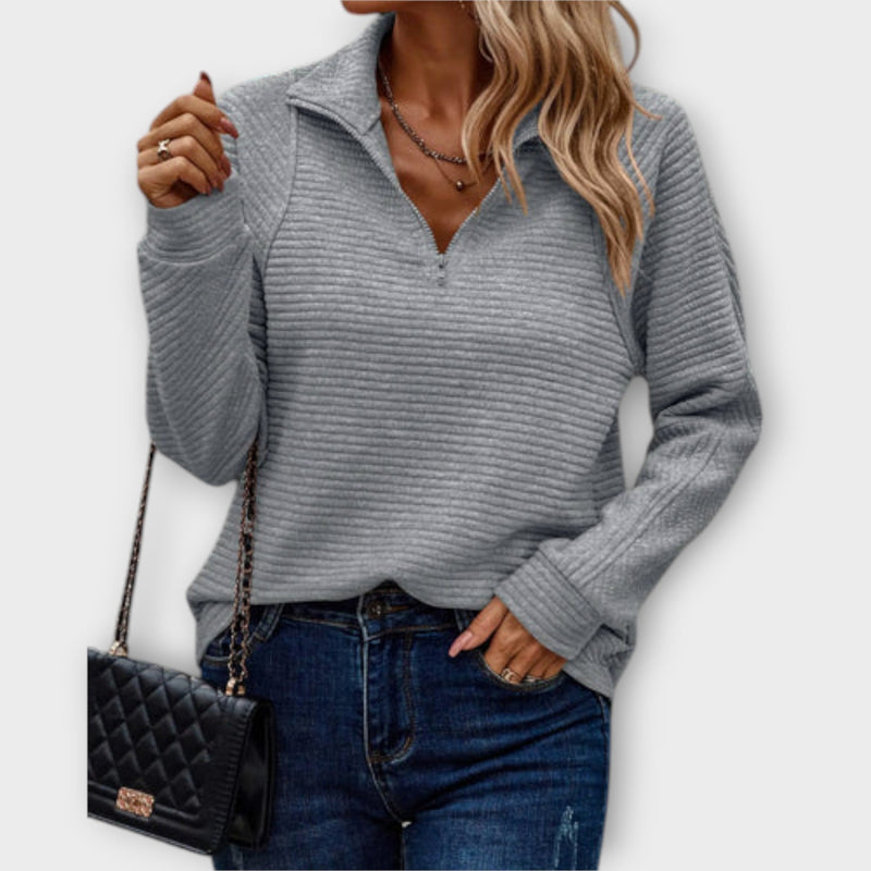 Romena - Collar Zip Sweater